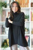Beyond Terry Oversized Cowl Knit Black
